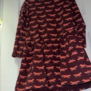 Tea Collection Fox Print pocket dress size 6